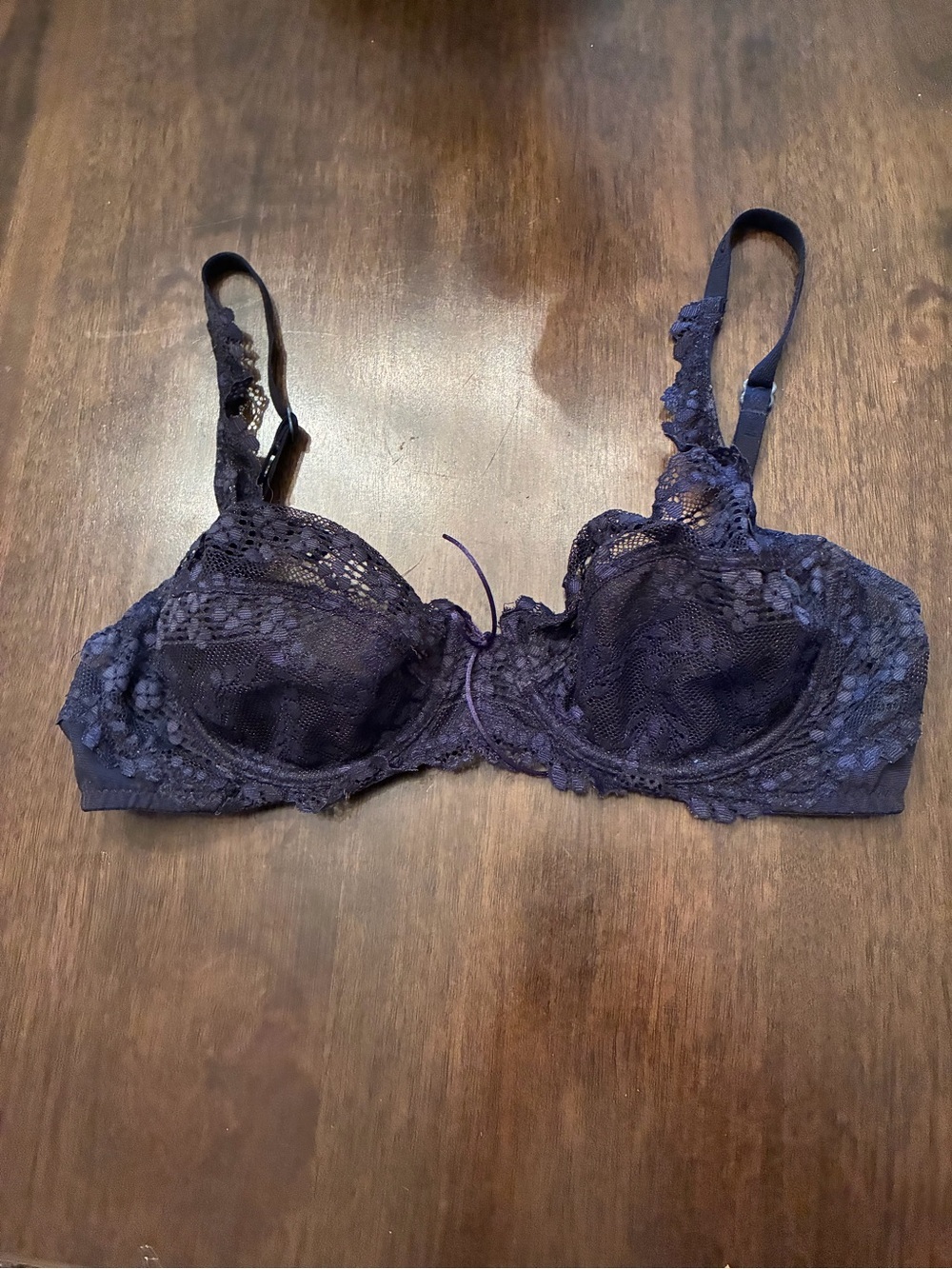 Rosy Wicked Unlined Lace Balconette Bra